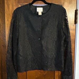 Elegant Black Christie and Jill Lace Jacket